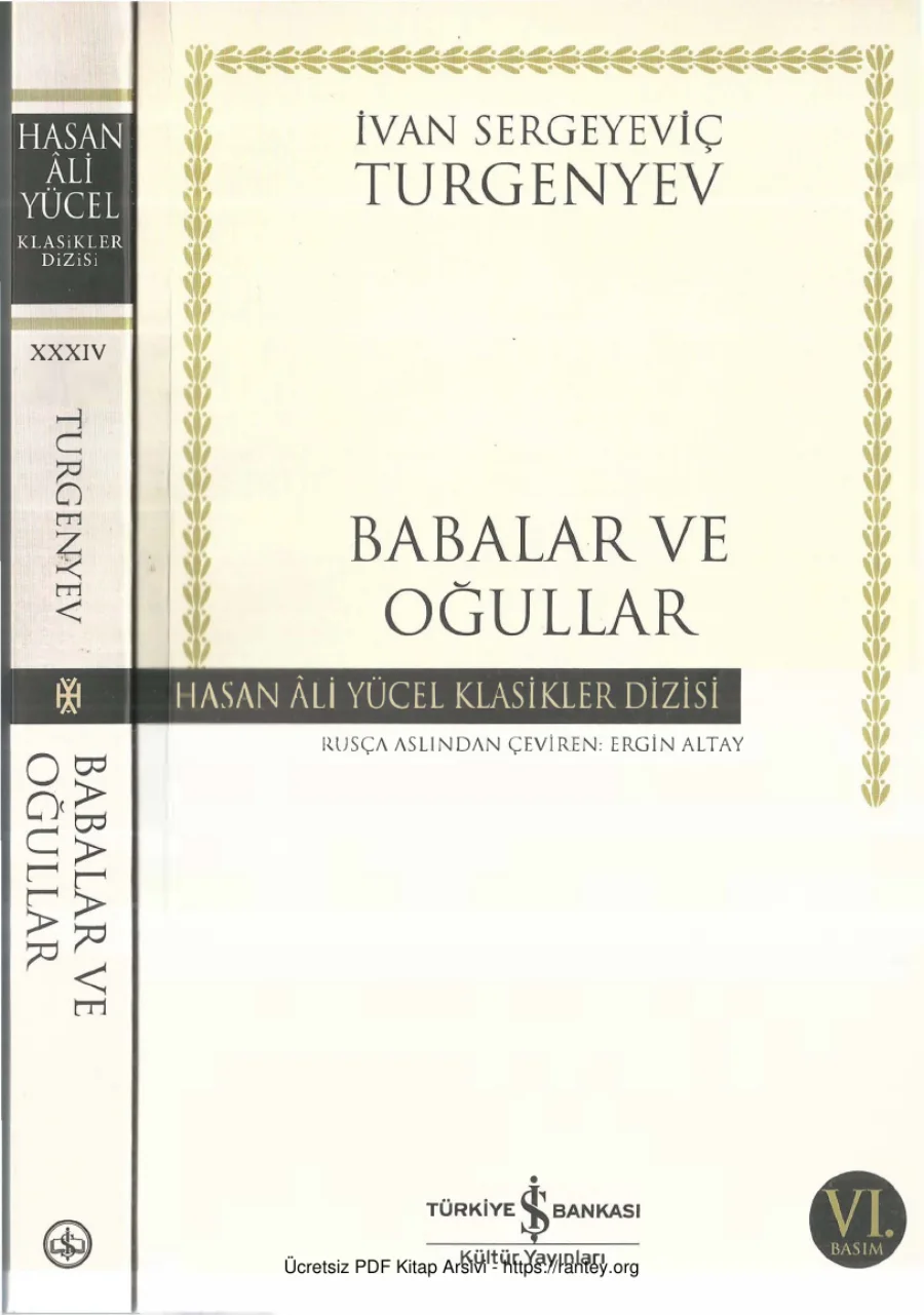 Turgenyev Babalar ve Oğulları kapak görseli