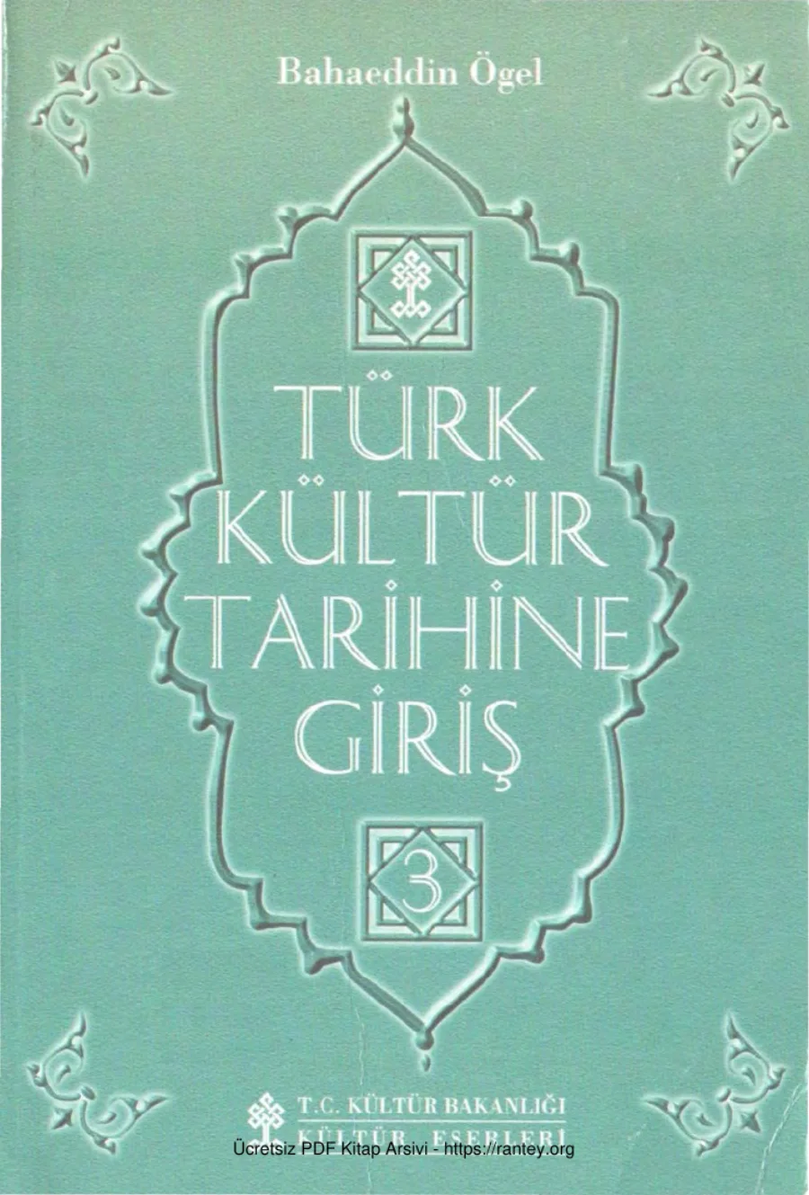 Türk Kültür Tarihine Giriş Cilt 3 kapak görseli
