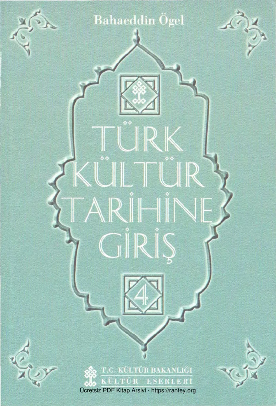 Türk Kültür Tarihine Giriş Cilt 4 kapak görseli