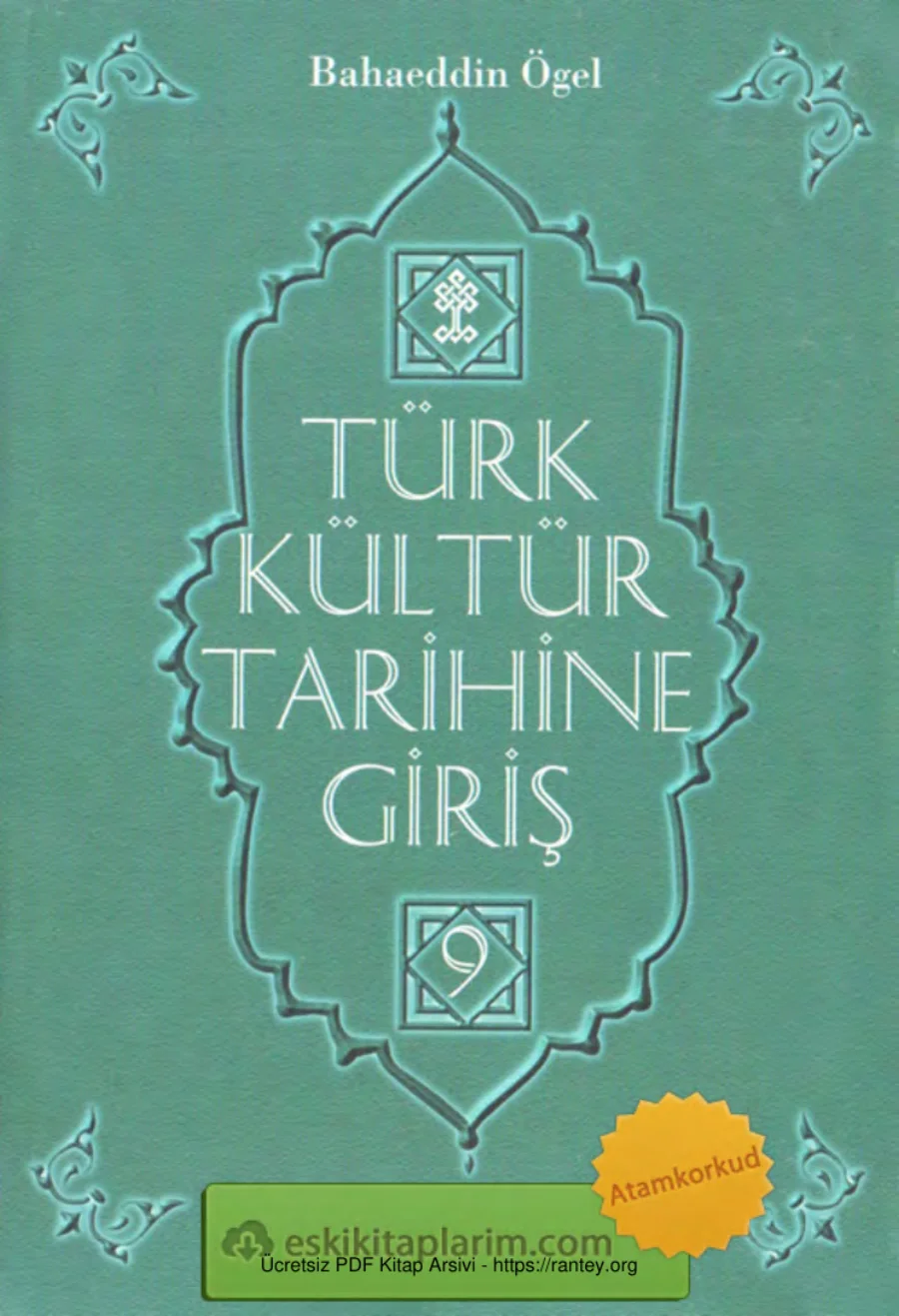 Türk Kültür Tarihine Giriş Cilt 9 kapak görseli