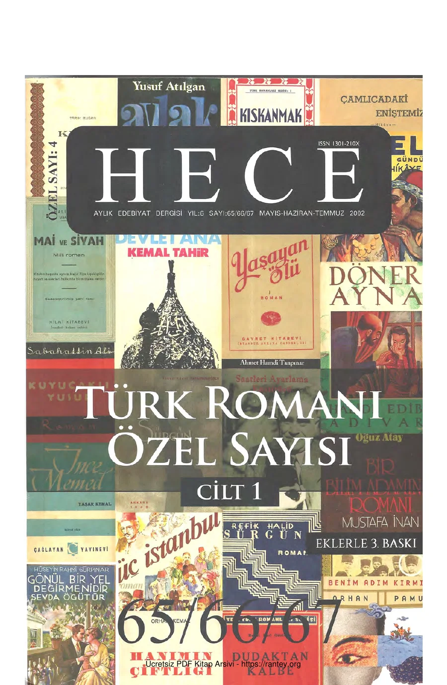Türk Romanı Özel Sayısı Cilt 1 kapak görseli