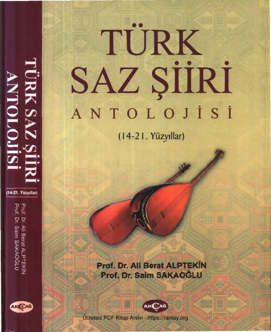 Türk Saz Şiiri Antolojisi 14 21 Yüzyıllar Akçağ Yayınları kapak görseli