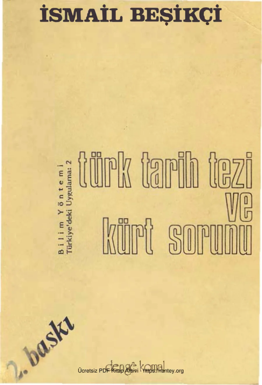 Türk Tarih Tezi ve Kürt Sorunu Denge Komal Yayınları kapak görseli