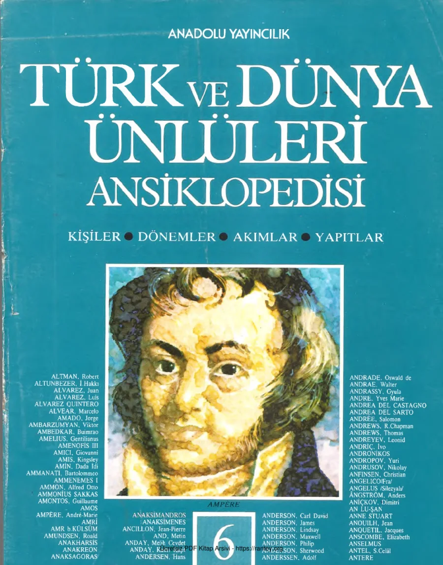 Türk ve Dünya Ünlüleri Ansiklopedisi Cilt 06 kapak görseli