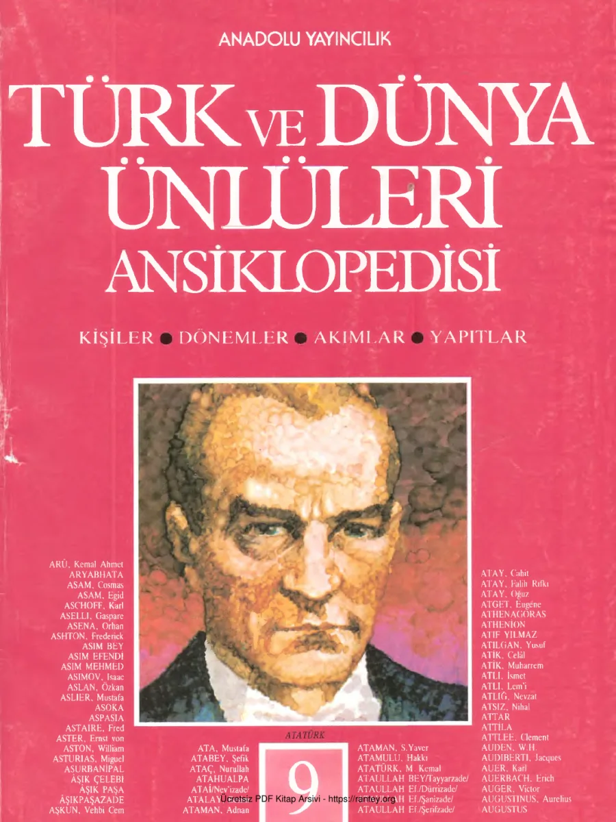 Türk ve Dünya Ünlüleri Ansiklopedisi Cilt 09 kapak görseli