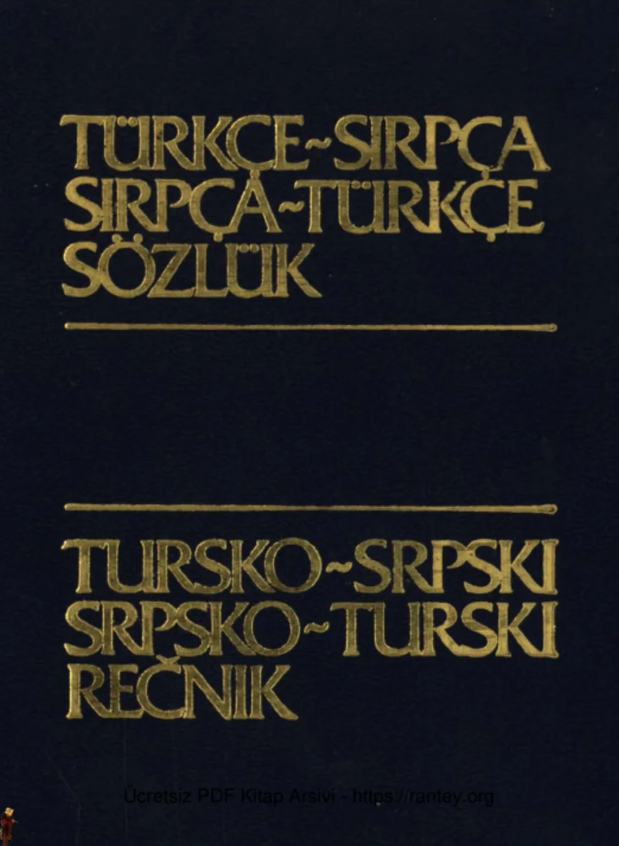 Türkçe Sırpça Sırpça Türkçe Sözlük Tekin Yayınevi kapak görseli