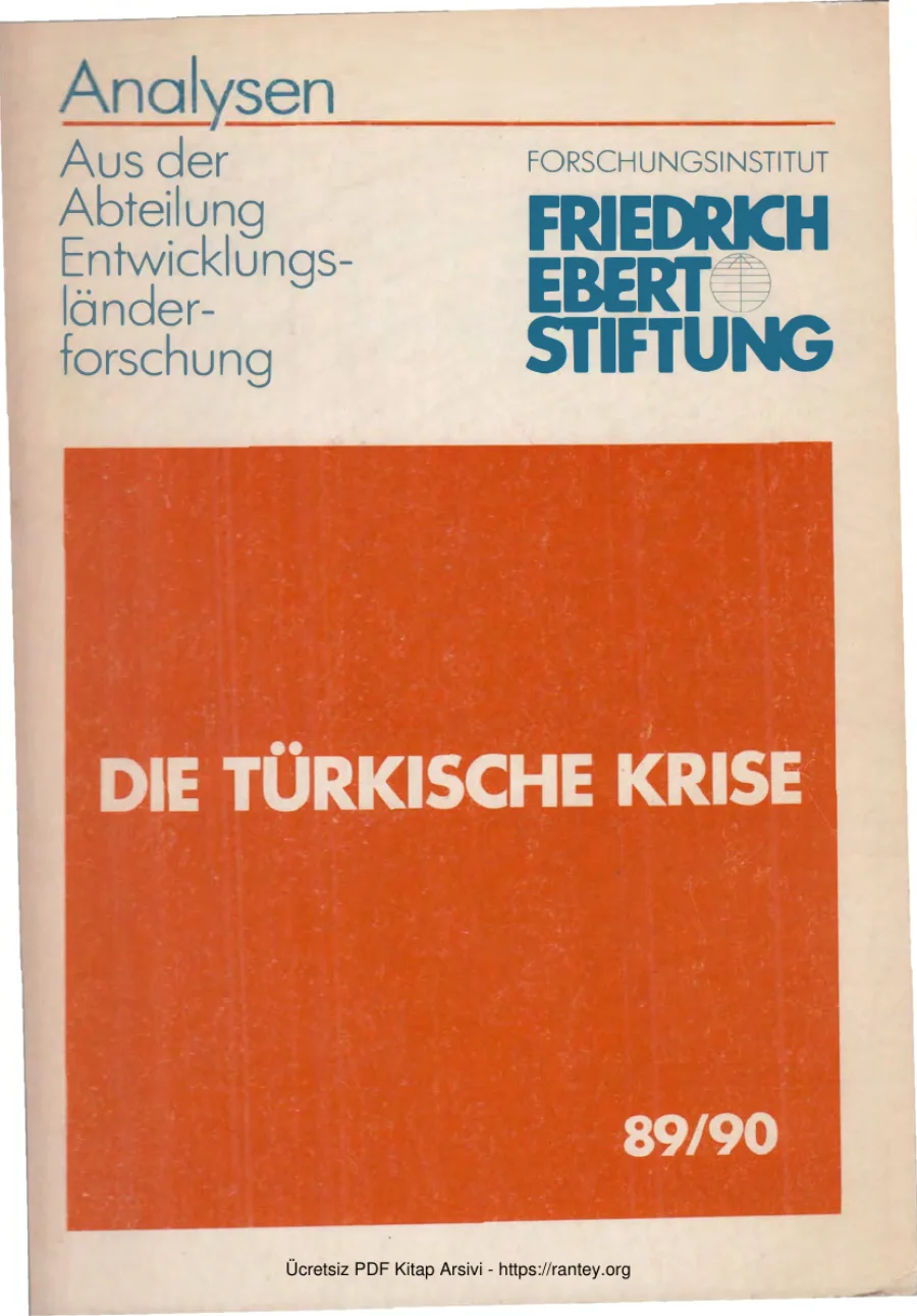 Türkische Krise 89 90 kapak görseli