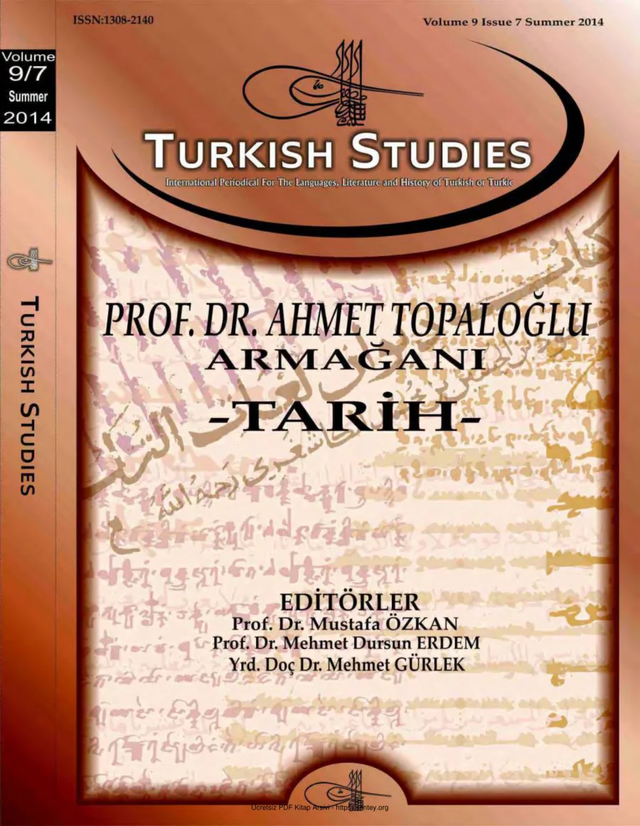 Turkish Studies Cilt 09 Sayı 07 kapak görseli