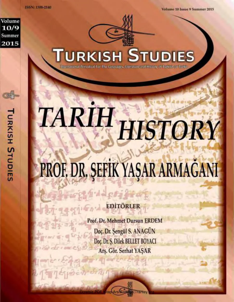 Turkish Studies Cilt 10 Sayı 09 kapak görseli