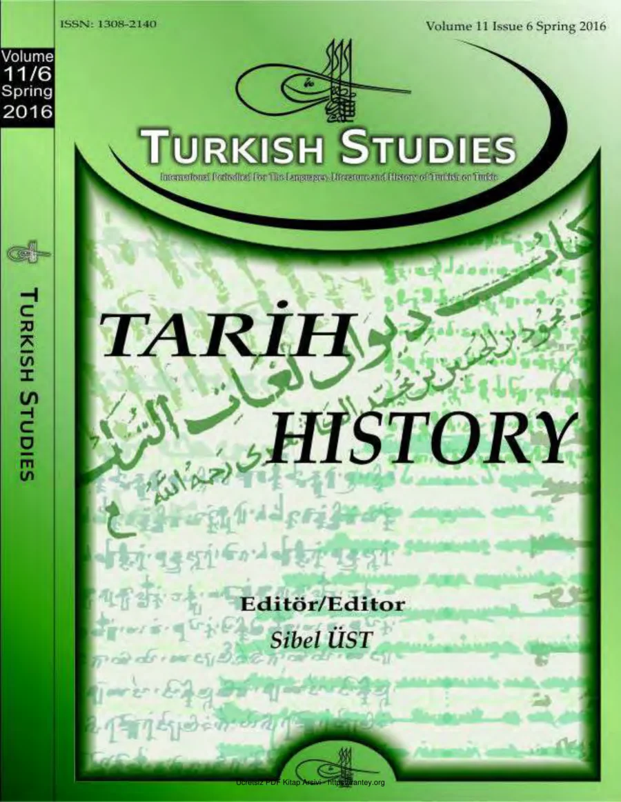Turkish Studies Cilt 11 Sayı 06 kapak görseli