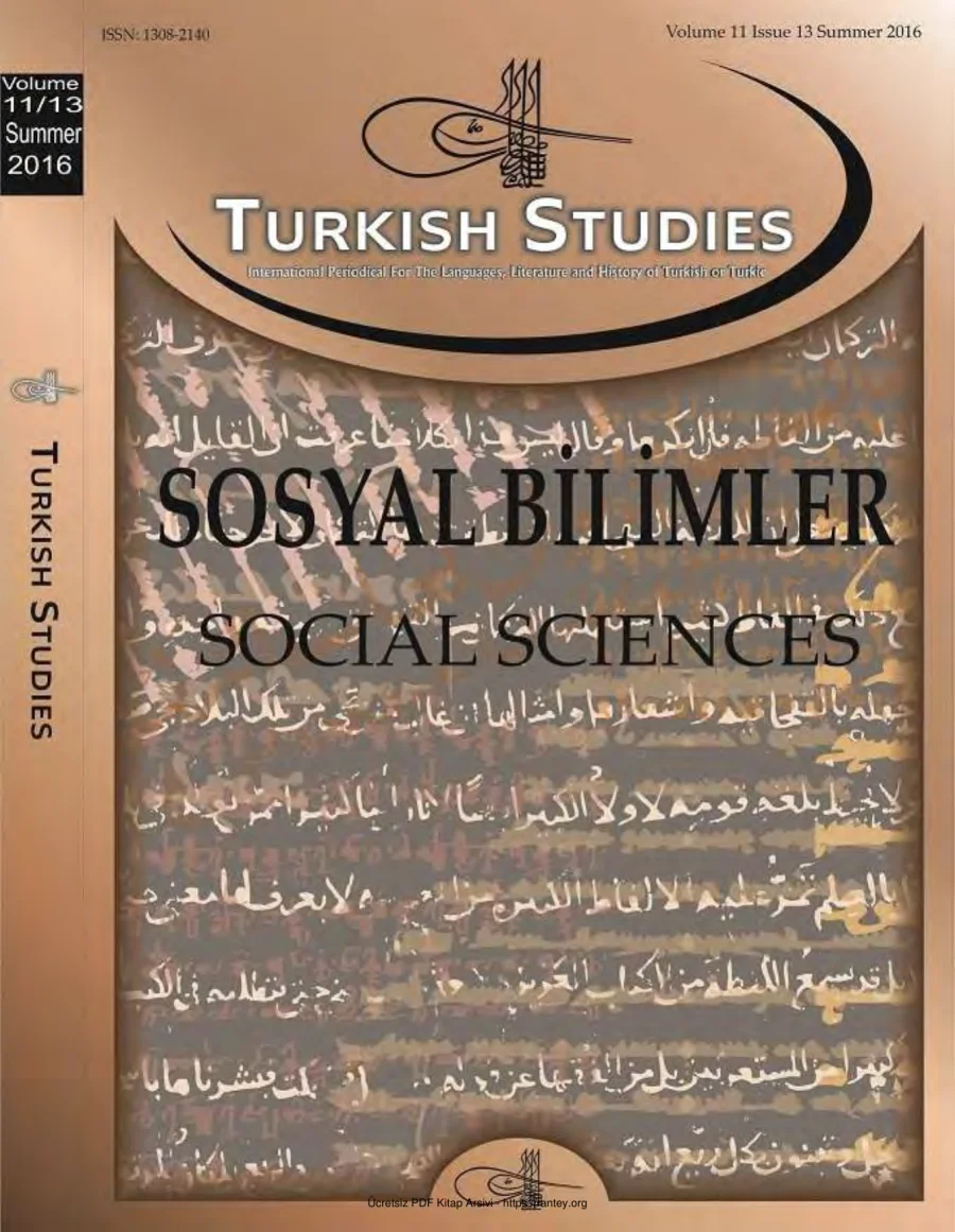 Turkish Studies Cilt 11 Sayı 13 kapak görseli