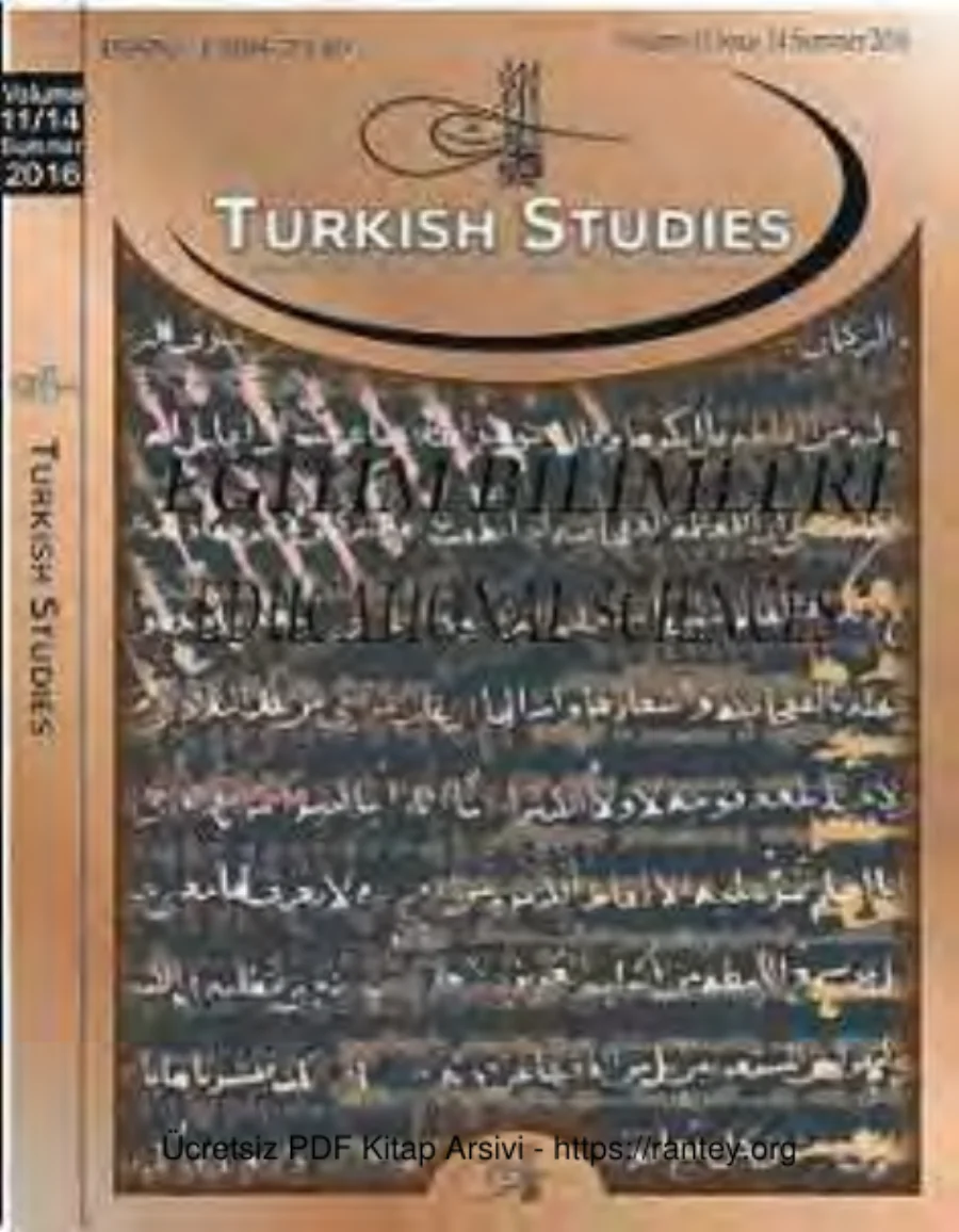 Turkish Studies Cilt 11 Sayı 14 kapak görseli