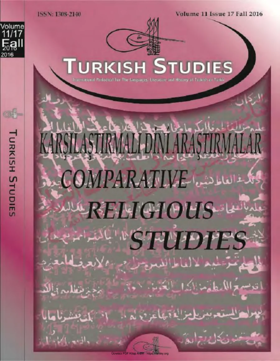 Turkish Studies Cilt 11 Sayı 17 kapak görseli