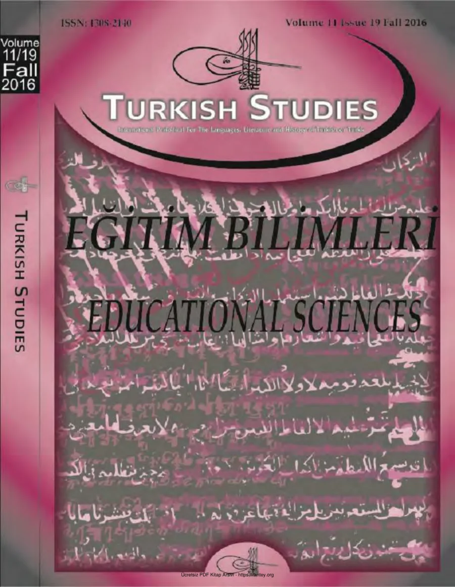 Turkish Studies Cilt 11 Sayı 19 kapak görseli