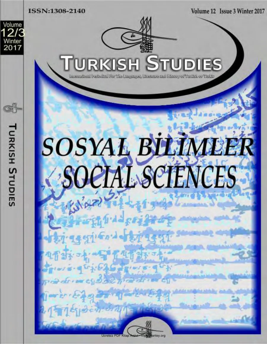Turkish Studies Cilt 12 Sayı 03 kapak görseli
