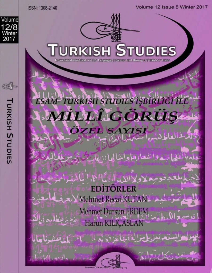 Turkish Studies Cilt 12 Sayı 08 kapak görseli