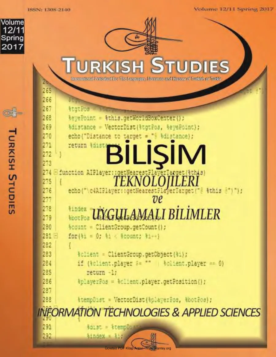 Turkish Studies Cilt 12 Sayı 11 kapak görseli