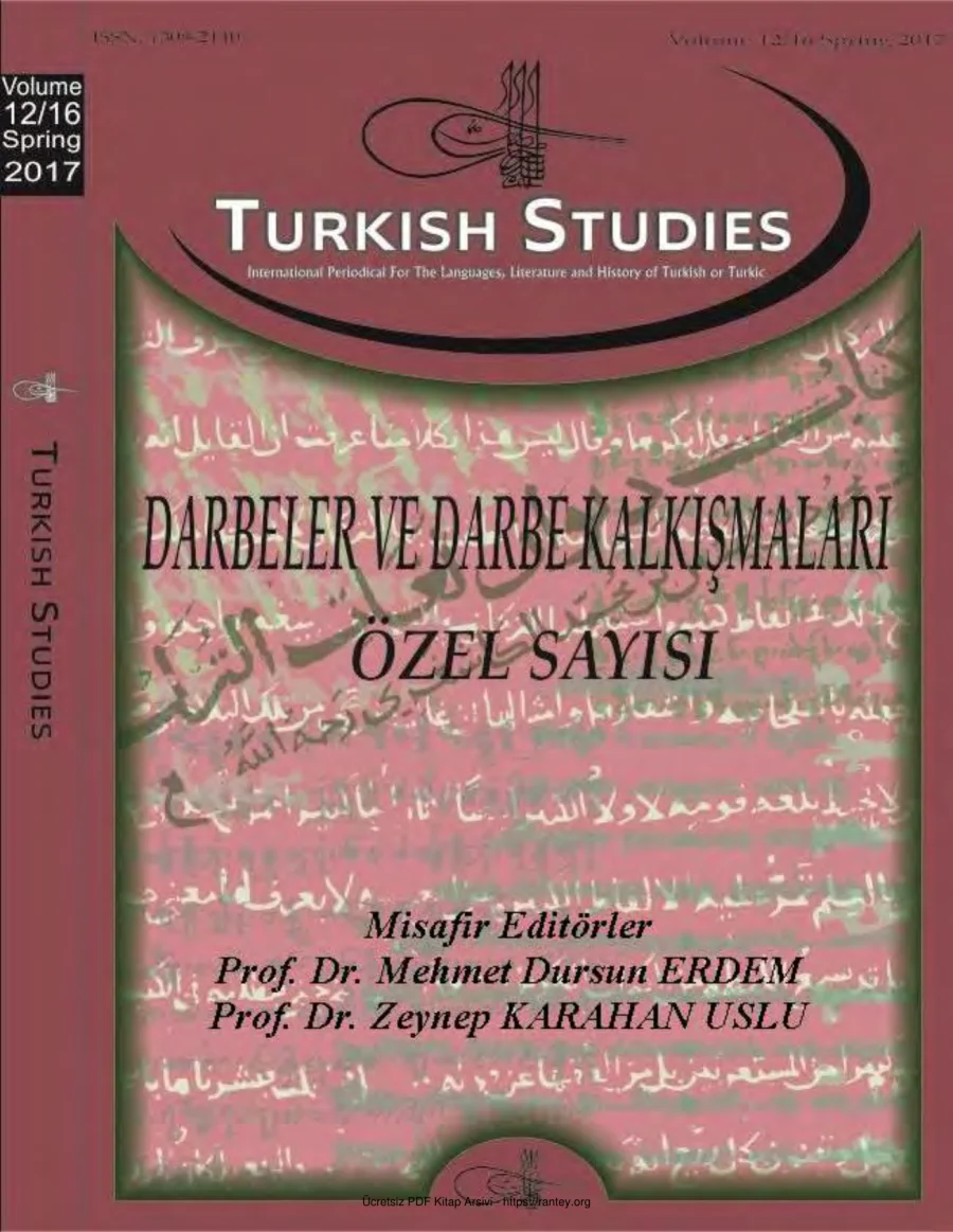Turkish Studies Cilt 12 Sayı 16 kapak görseli