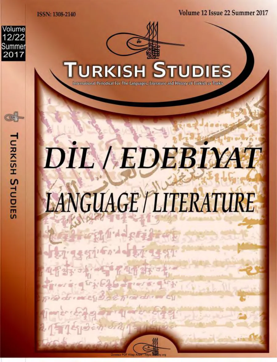 Turkish Studies Cilt 12 Sayı 22 kapak görseli