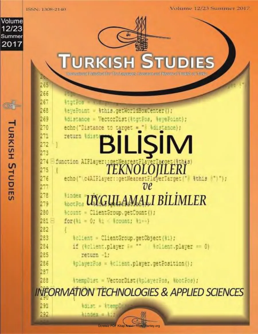 Turkish Studies Cilt 12 Sayı 23 kapak görseli