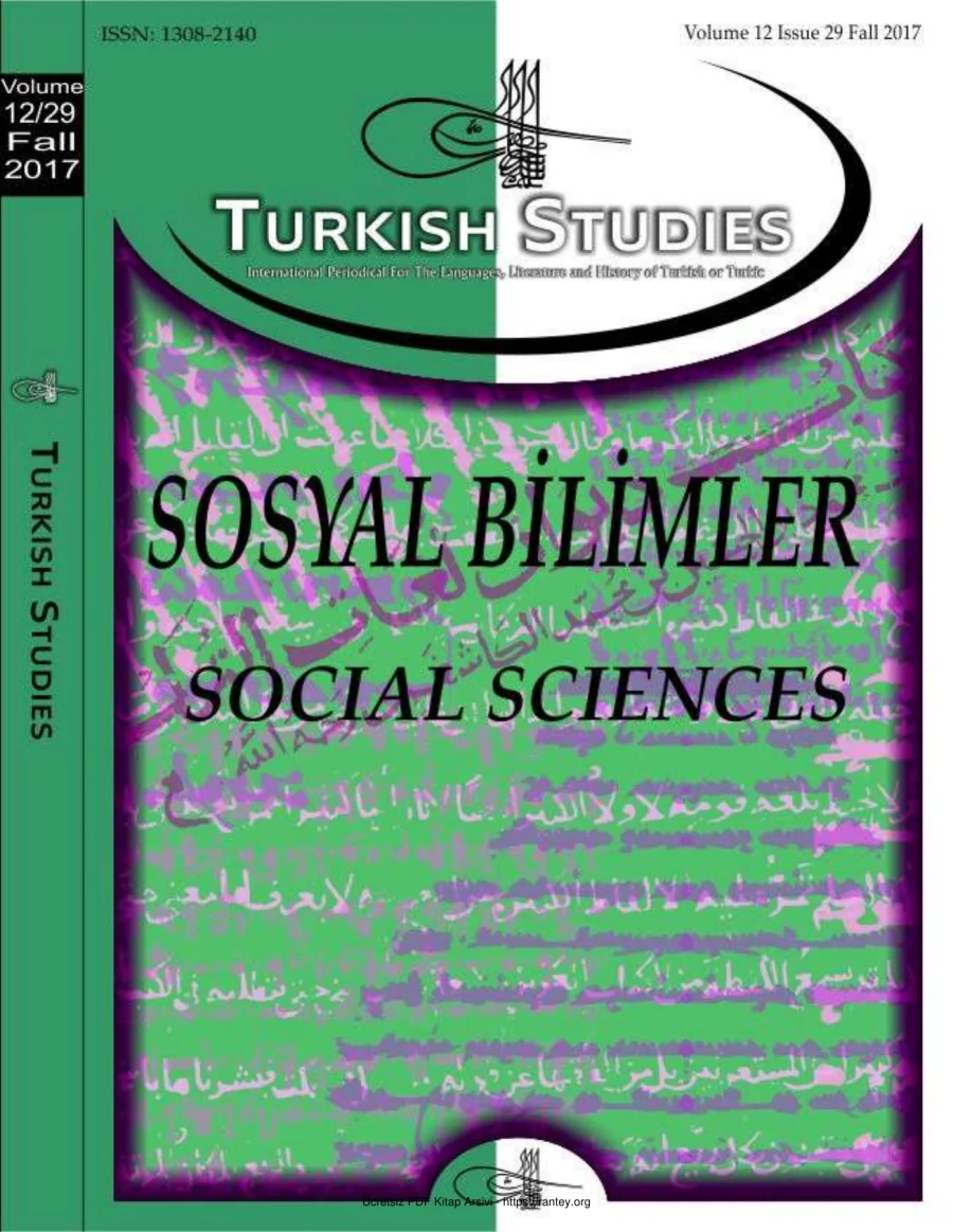 Turkish Studies Cilt 12 Sayı 29 kapak görseli