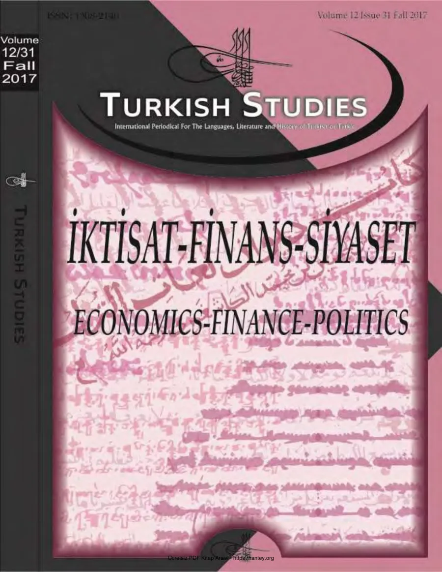 Turkish Studies Cilt 12 Sayı 31 kapak görseli