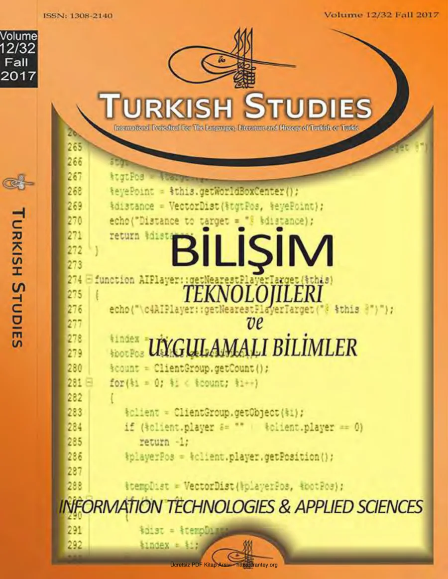 Turkish Studies Cilt 12 Sayı 32 kapak görseli