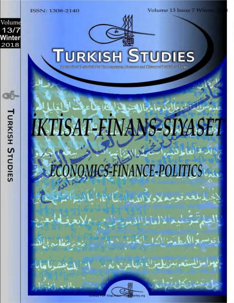 Turkish Studies Cilt 13 Sayı 07 kapak görseli