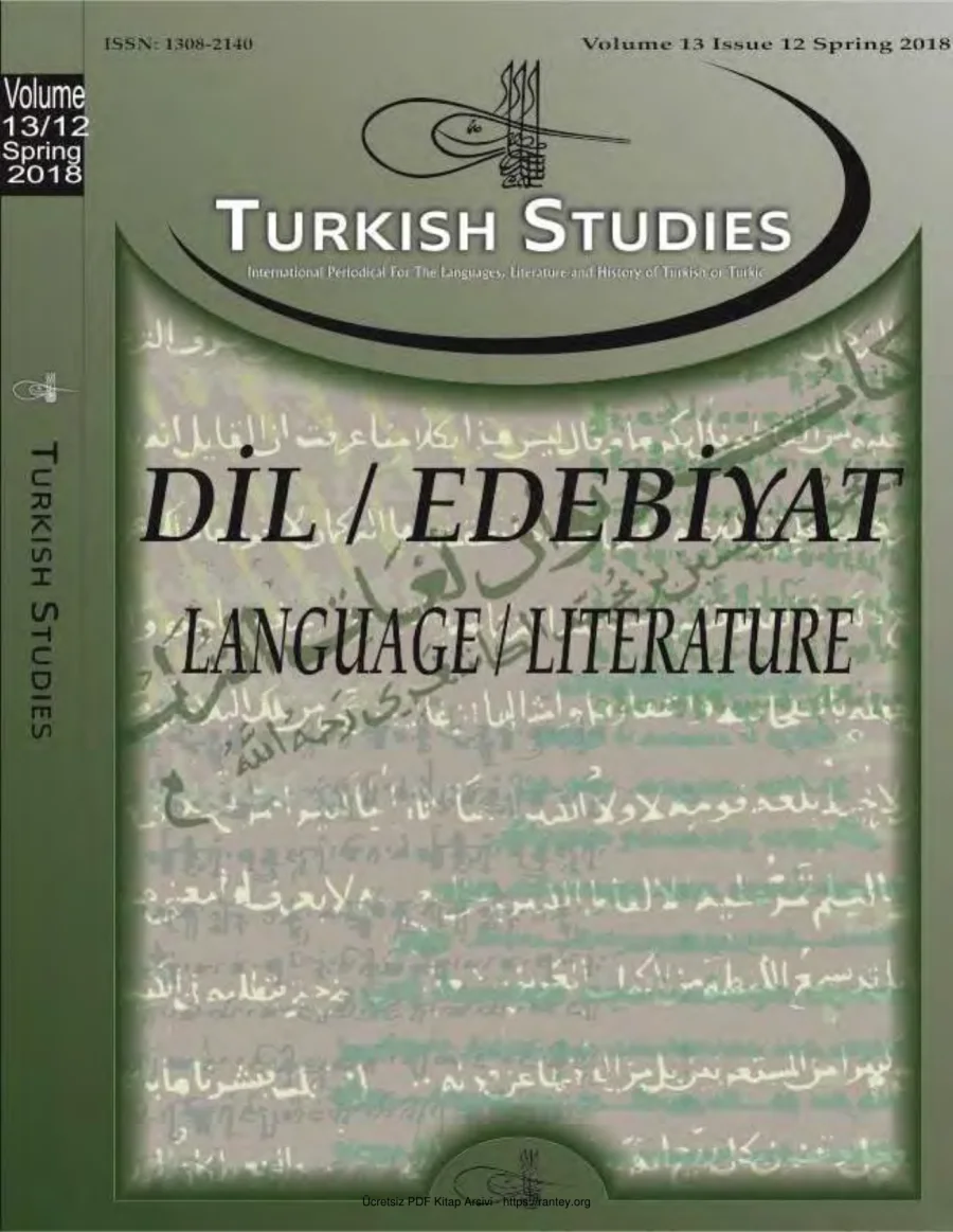 Turkish Studies Cilt 13 Sayı 12 kapak görseli