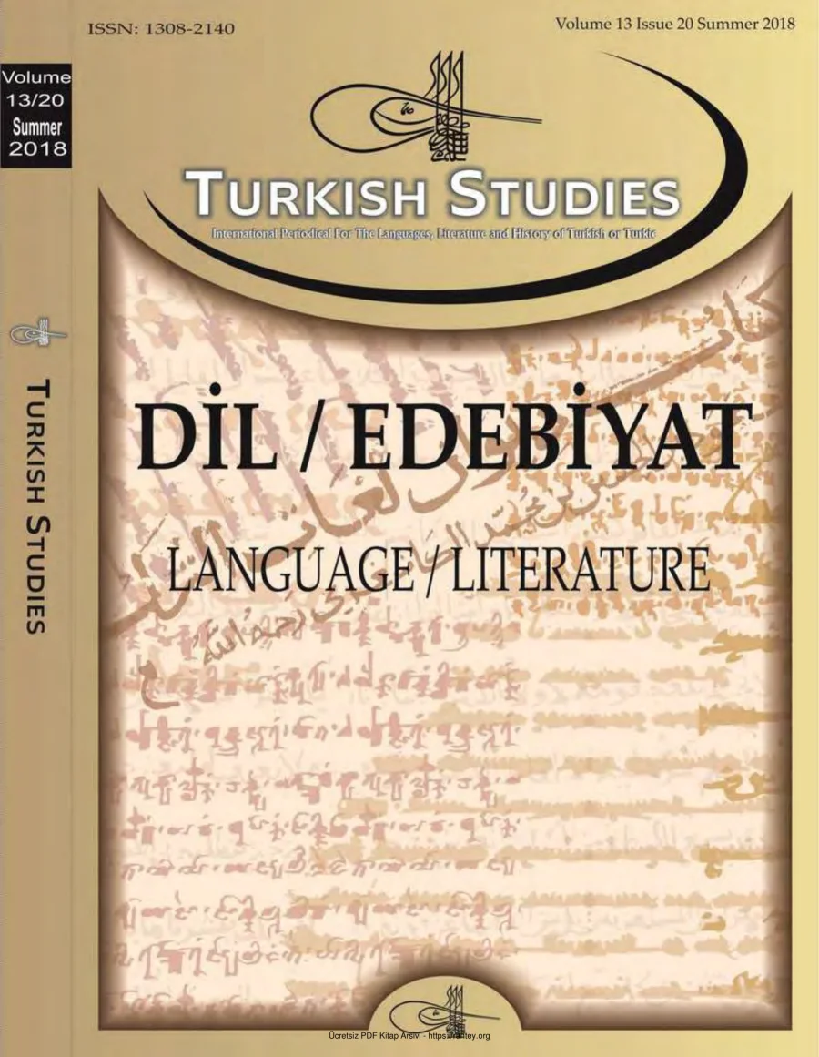 Turkish Studies Cilt 13 Sayı 20 kapak görseli