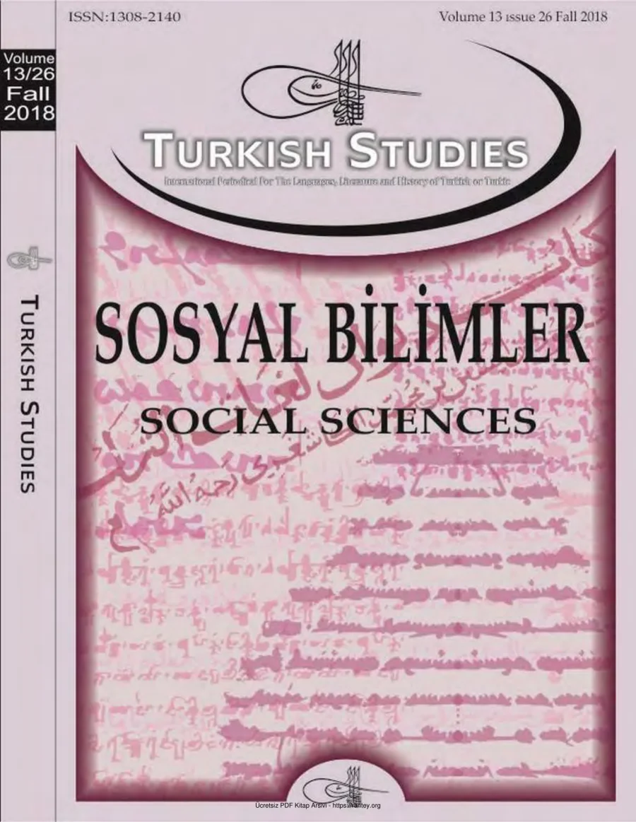 Turkish Studies Cilt 13 Sayı 26 kapak görseli