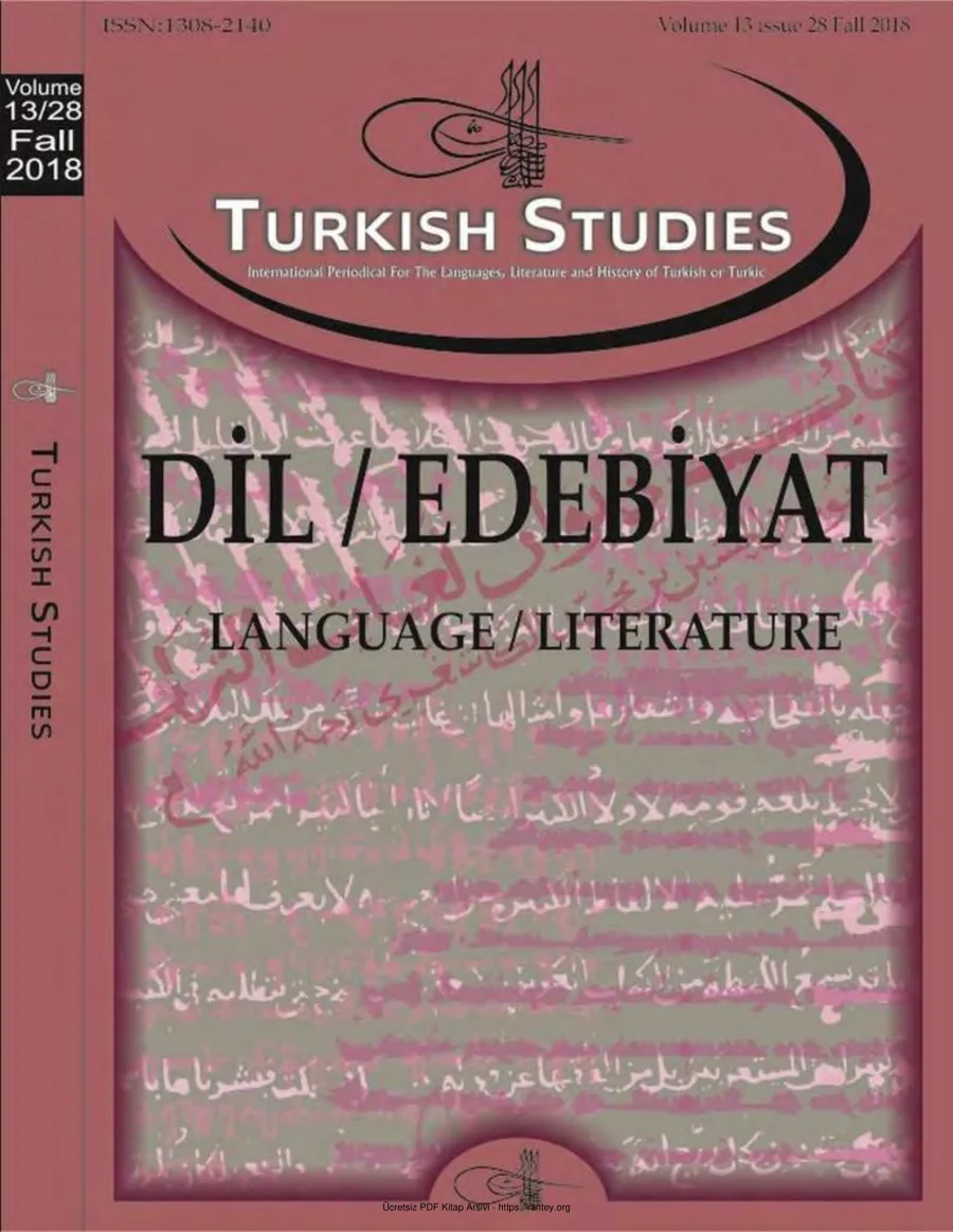 Turkish Studies Cilt 13 Sayı 28 kapak görseli