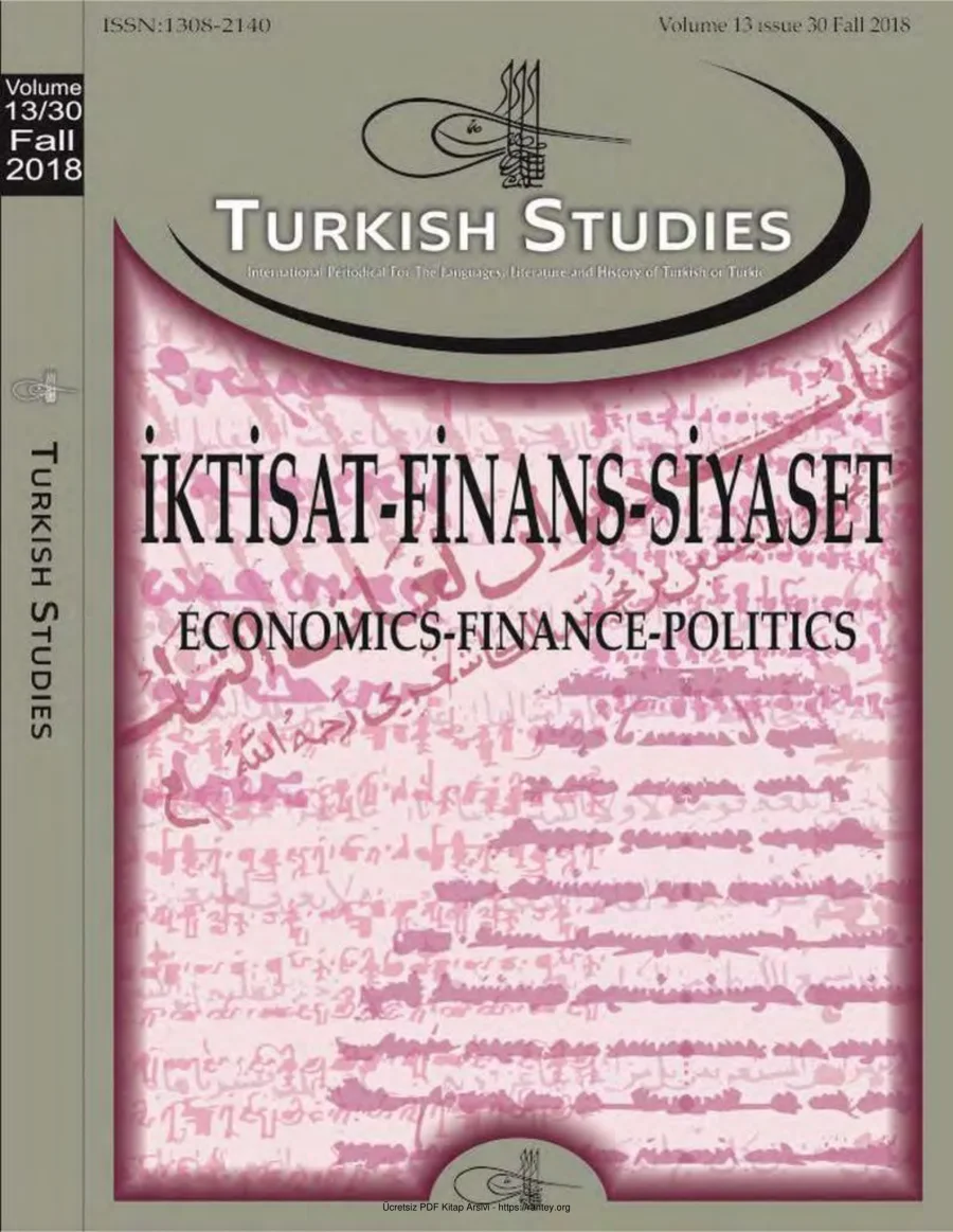 Turkish Studies Cilt 13 Sayı 30 kapak görseli