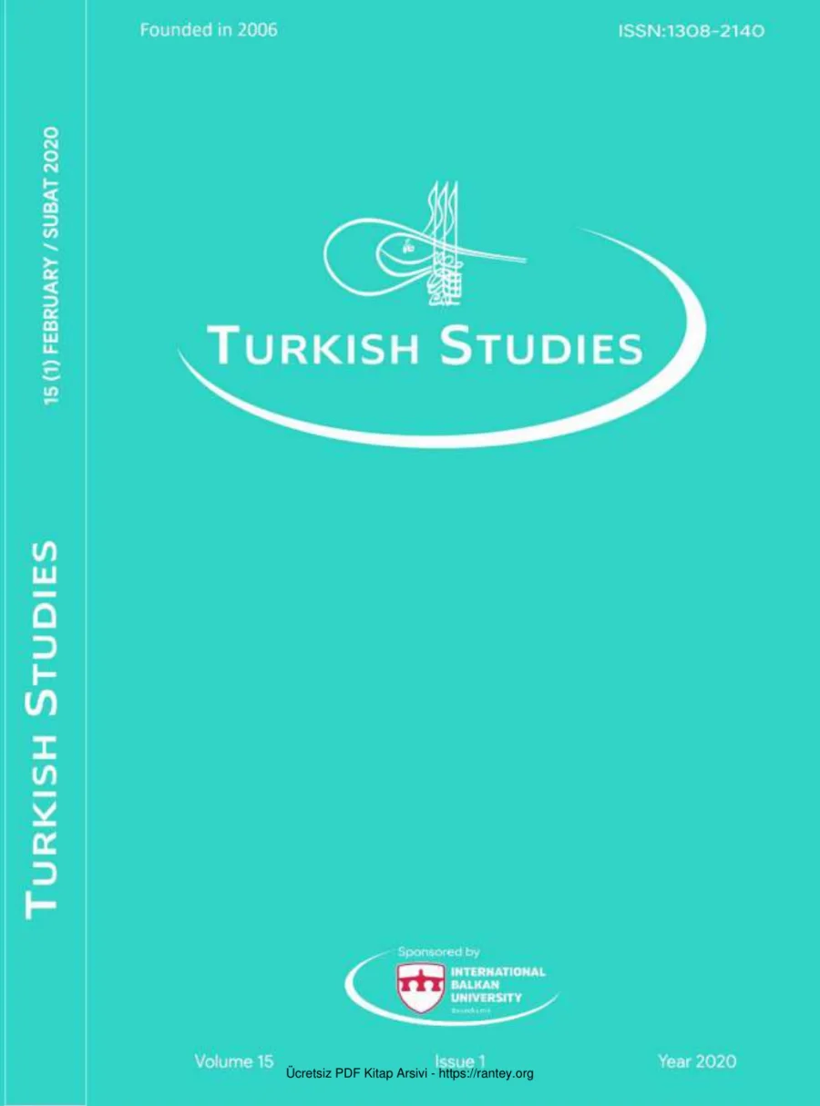 Turkish Studies Cilt 15 Sayı 01 kapak görseli