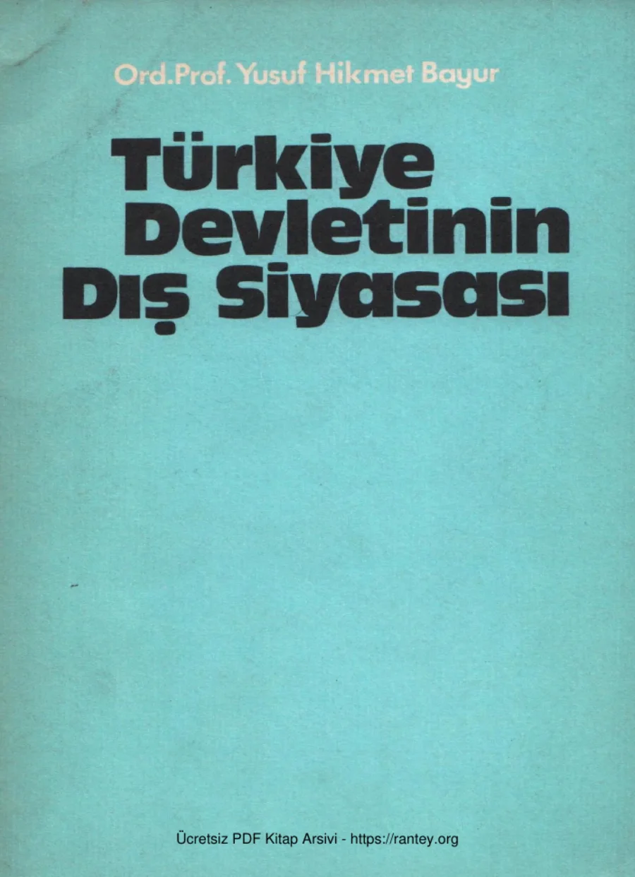 Türkiye Devletinin Dış Siyasası kapak görseli