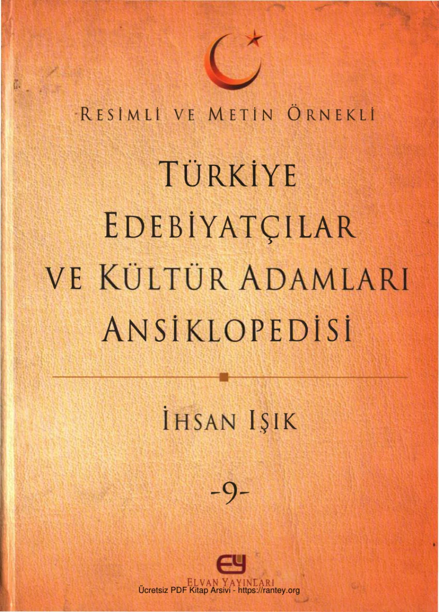 Türkiye Edebiyatçılar ve Kültür Adamları Ansiklopedisi Cilt 09 Elvan Yayınları kapak görseli