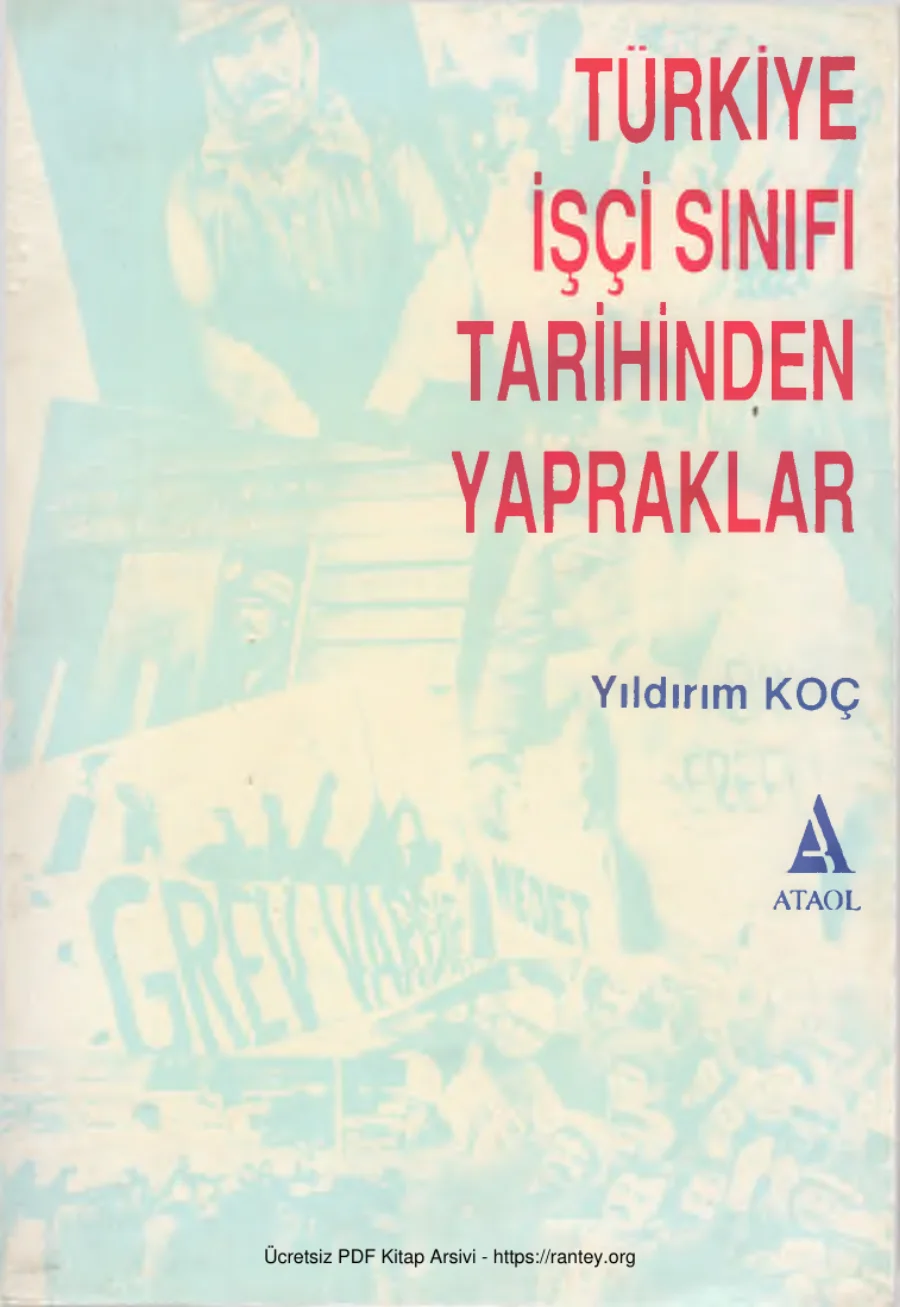 Türkiye İşçi Sınıfı Tarihinden Yapraklar Ataol Yayıncılık kapak görseli