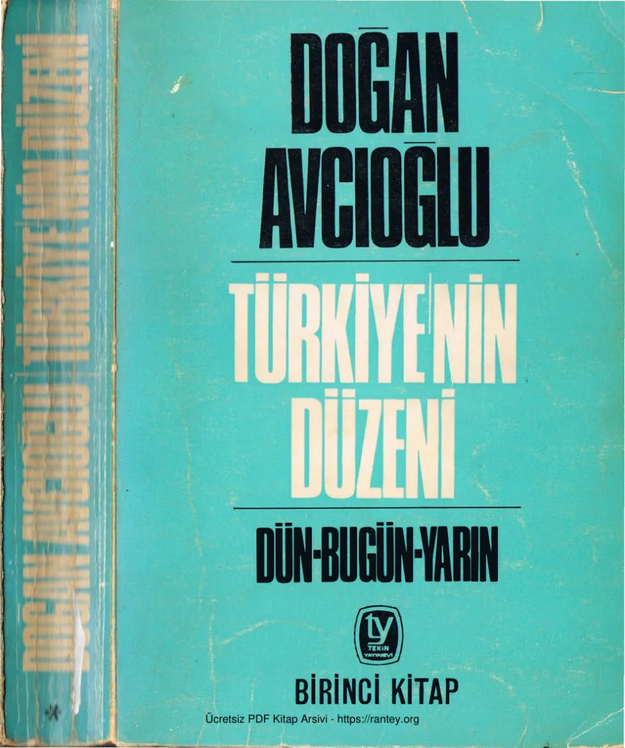 Türkiye'nin Düzeni Cilt I kapak görseli