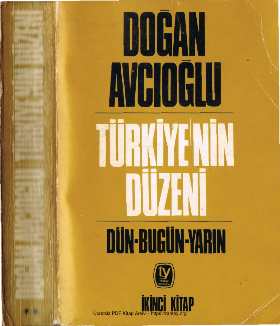 Türkiye'nin Düzeni Cilt II kapak görseli