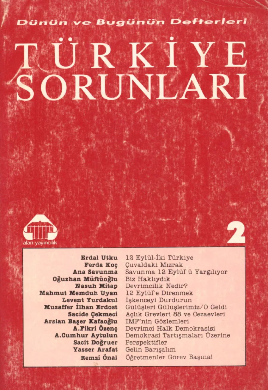 Türkiye Sorunları Dizisi 02 12 Eylül İnsan Hakları Demokrasi Türkiye Ekonomisi kapak görseli