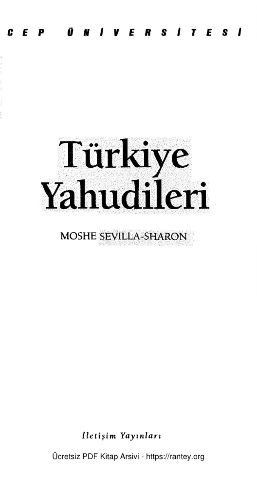 Türkiye Yahudileri kapak görseli