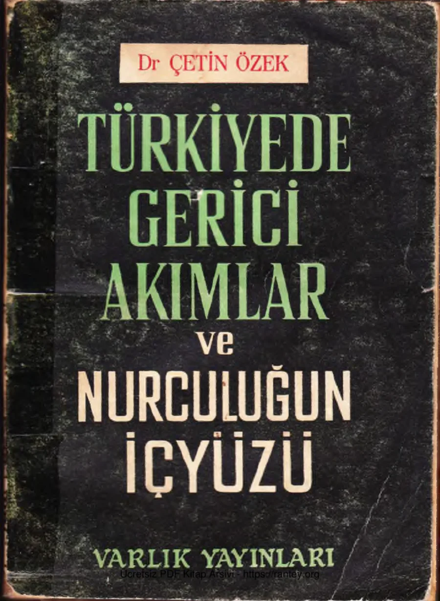 Türkiyede Gerici Akımlar ve Nurculuğun İçyüzü kapak görseli