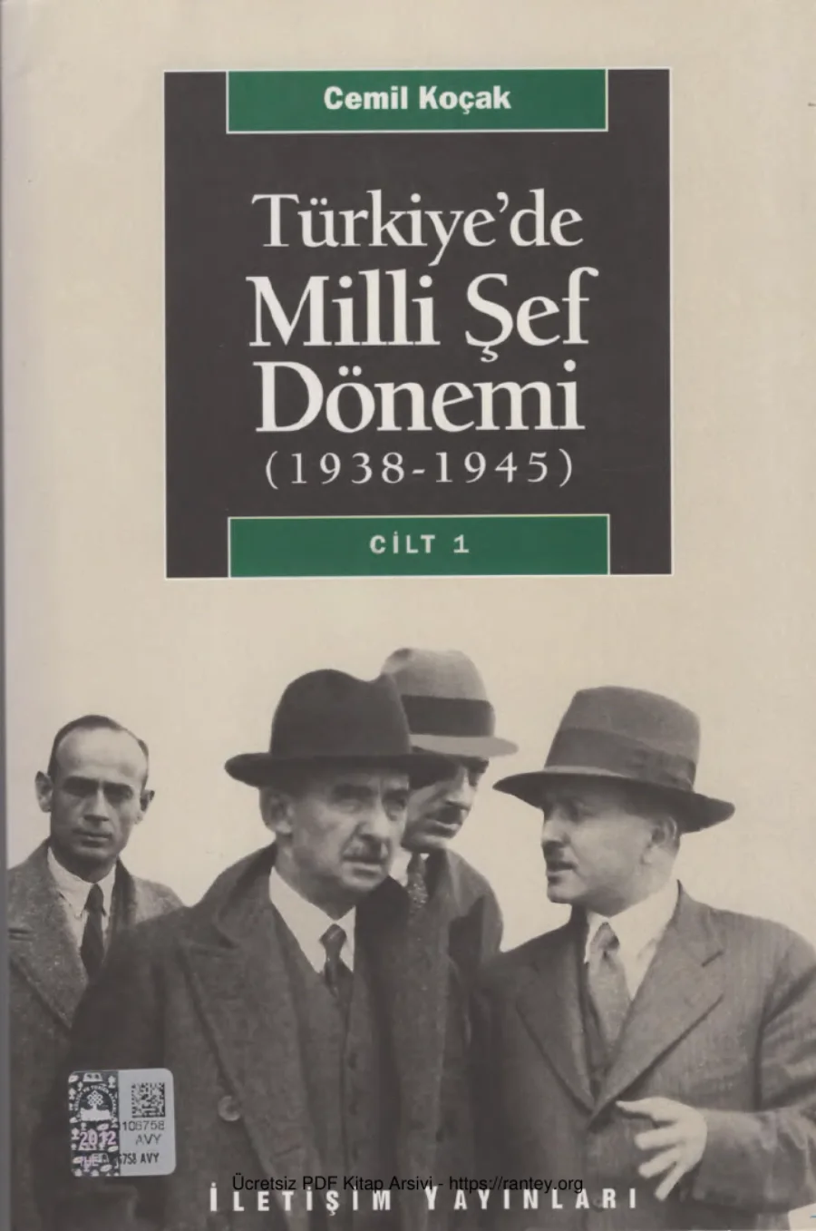 Türkiyede Mill Şef Dönemi Cilt 1 kapak görseli