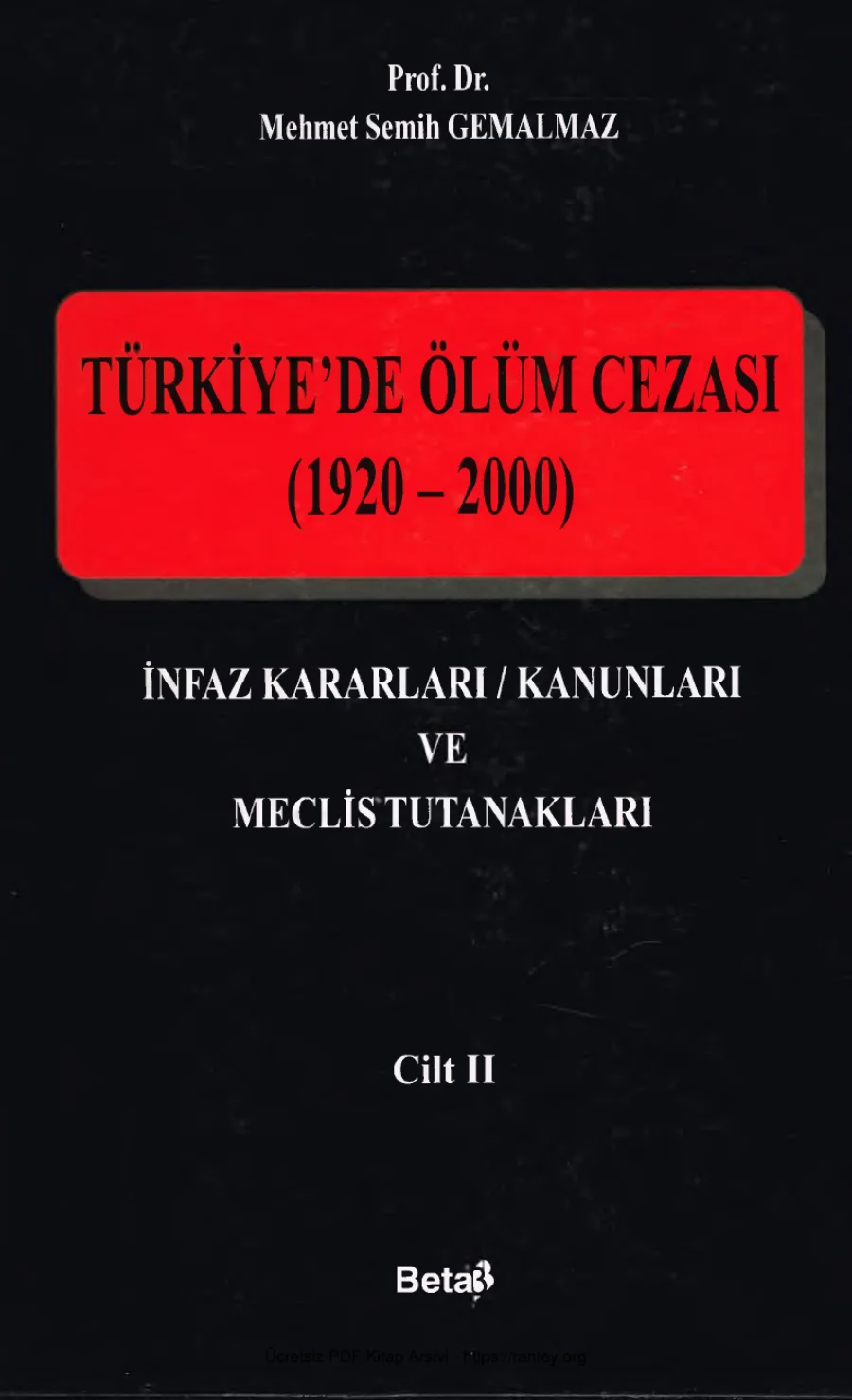 Türkiyede Ölüm Cezası II kapak görseli