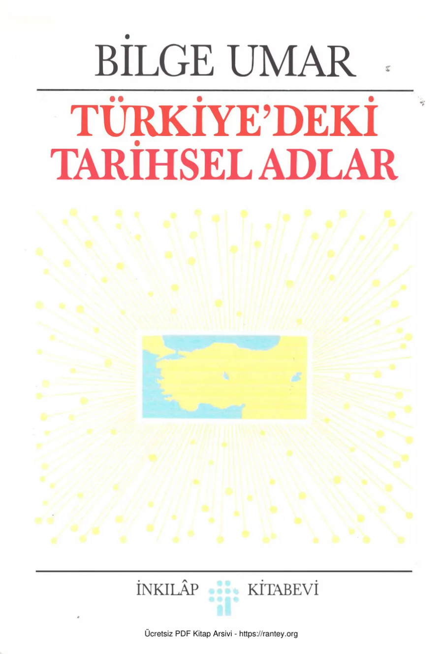 Türkiyedeki Tarihsel Adlar İnkılap Yayınları kapak görseli