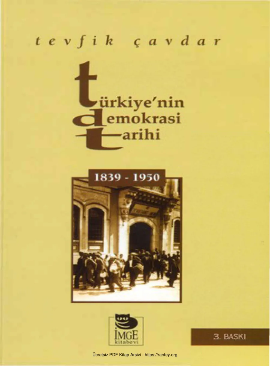 Türkiyenin Demokrasi Tarihi 1839 1950 kapak görseli