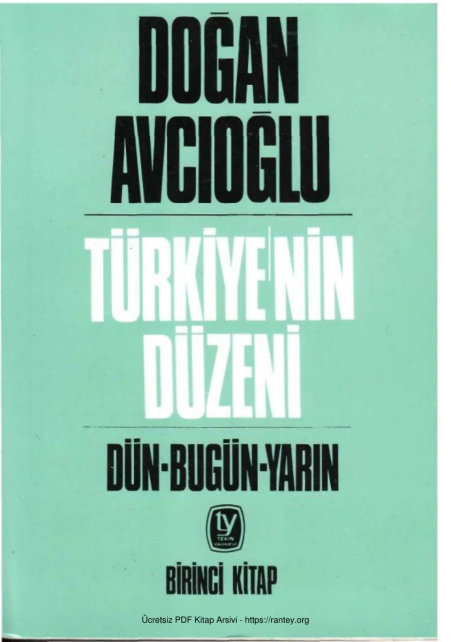 Turkiyenin Duzeni kapak görseli