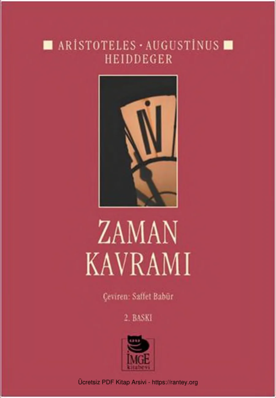 U2022 Augustinus U2022 Heidegger Zaman Kavramı kapak görseli