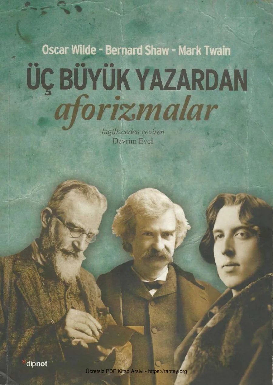 Üç Büyük Yazardan Aforizmalar kapak görseli