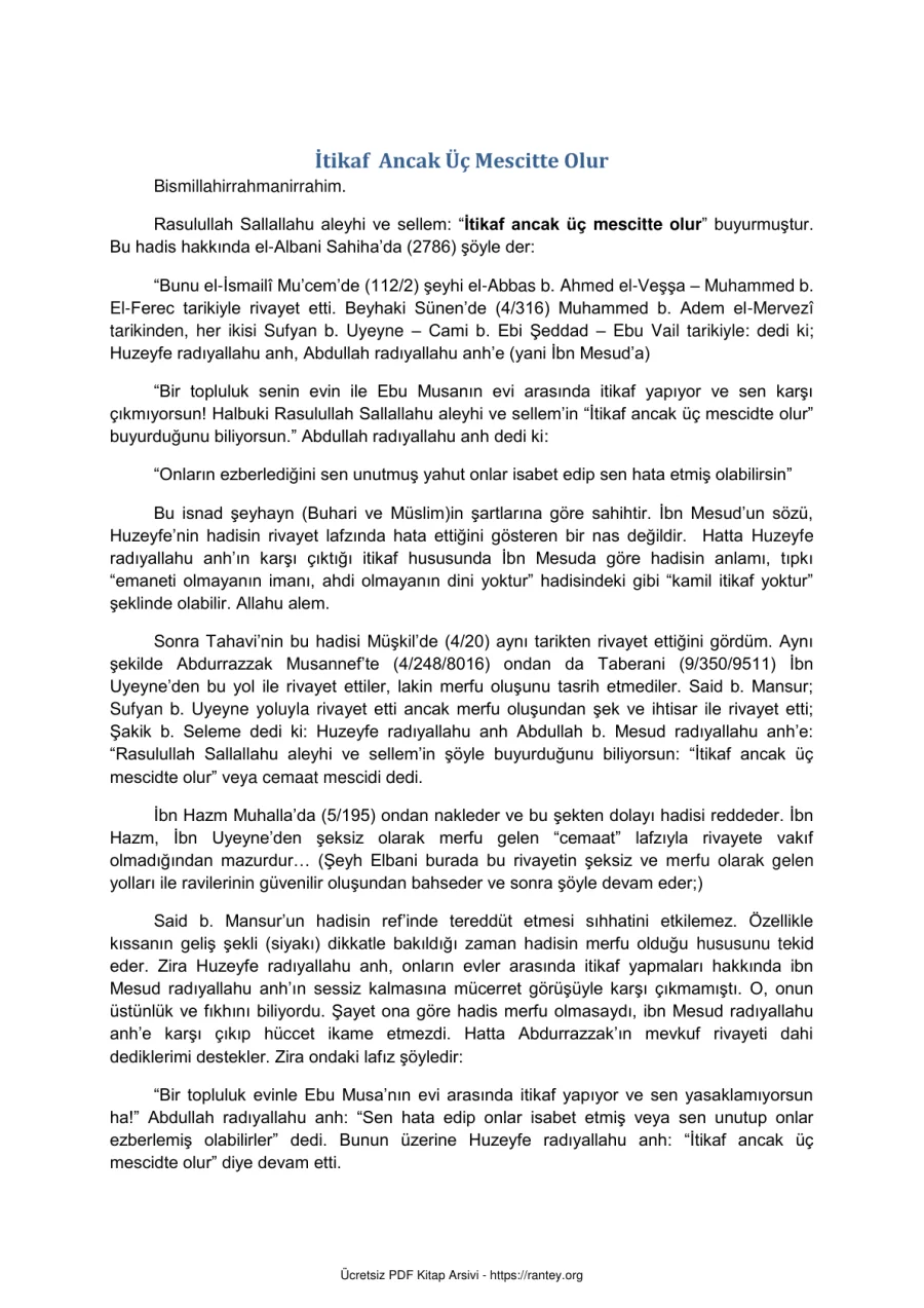 Üç Mescitte Olur Ebu Abdulmumin Tekin Mıhçı kapak görseli